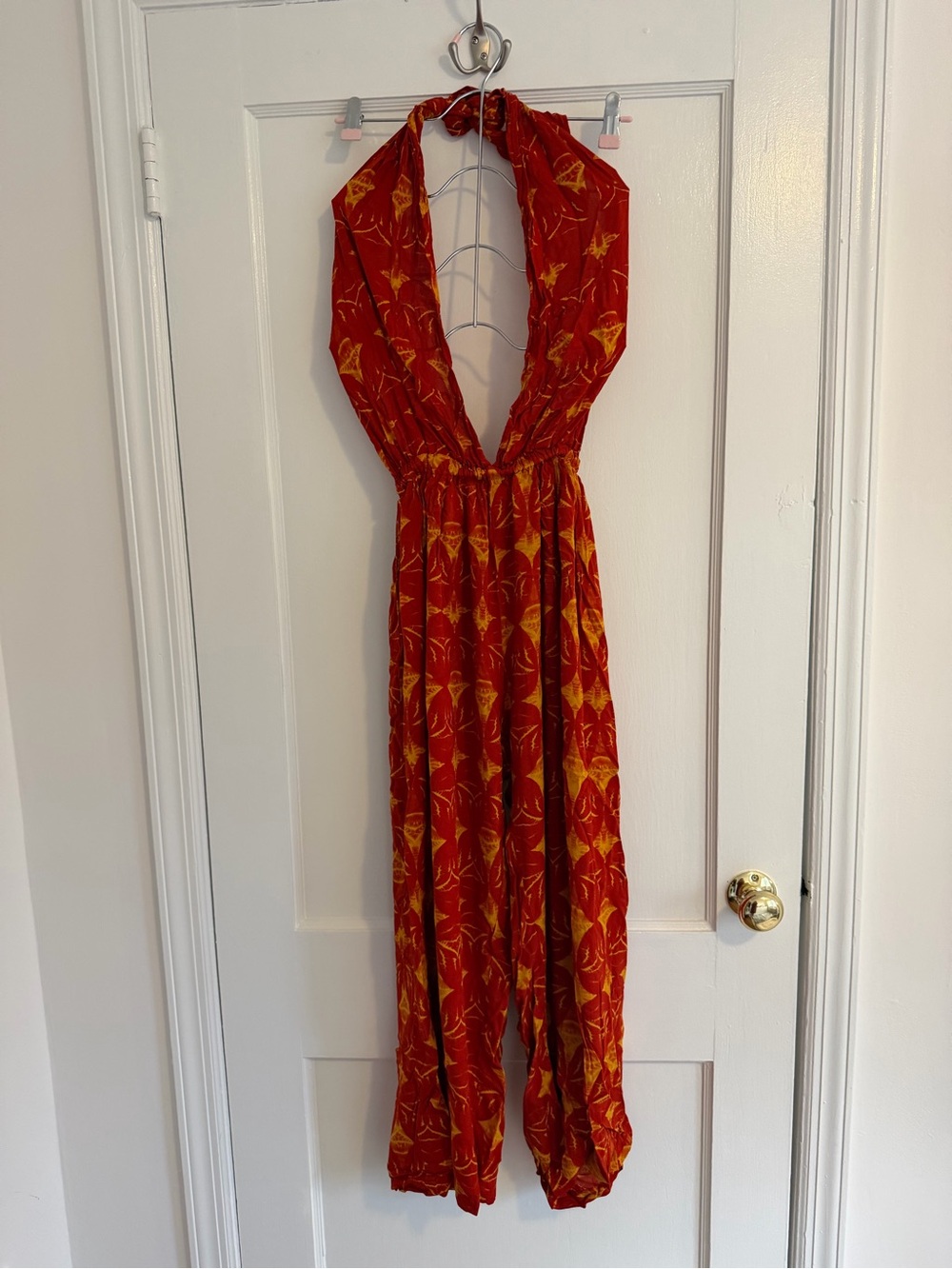 Red Halter Jumpsuit